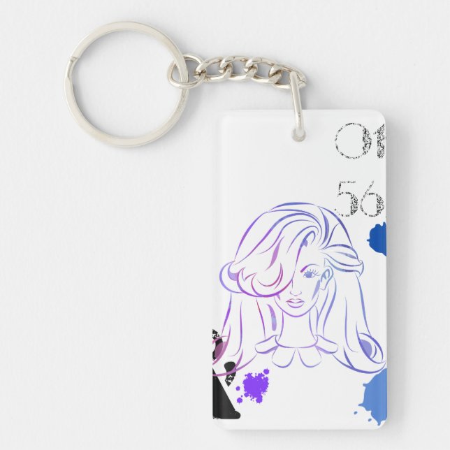 Llavero Un toque de salpicaduras de color (Frente)