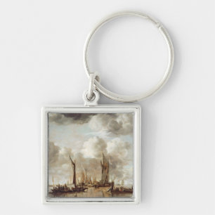 Llavero Un yate holandés que enciende un saludo