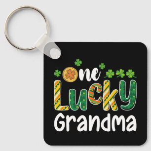Llavero Una Abuela Afortunada Familiar Combinando Día de S