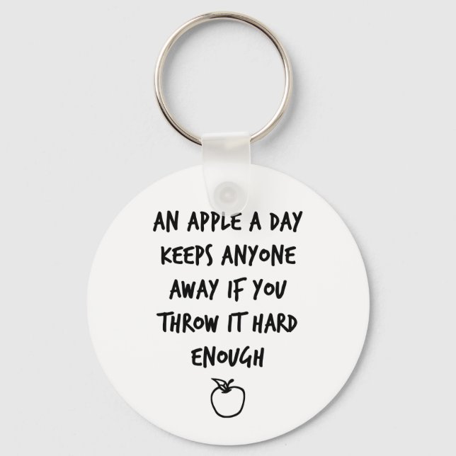Llavero Una Apple al día (Anverso)