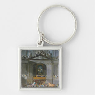 Llavero Una cabalgata en la escuela de montar a caballo