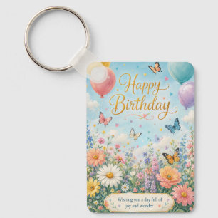 Llavero Una Celebración de Jardín Caprichosa