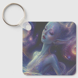 Llavero Una chica extraterrestre/alienígena se va a dormir