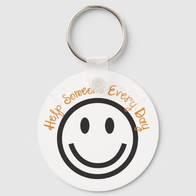 Llavero Una clave de regalo positiva ayuda a alguien todos (Anverso)