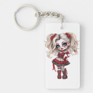 Llavero Una Colección de Diseño de Halloween de una Chica 
