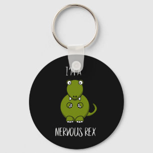 Llavero Una comedia de Rex nerviosa Ansiedad Dinosaurio Di
