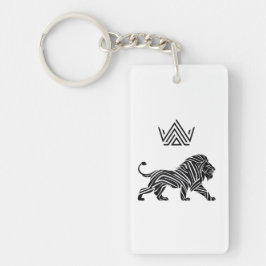 Llavero Una corona y un león - Keychain acrílico