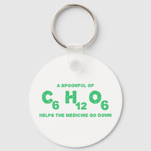 Llavero Una cucharada de C6H12O6 ayuda a que el medicament