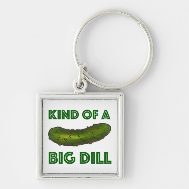Llavero Una especie de "Big Dill" (Deal) Green Pickle Keyc (Frente)