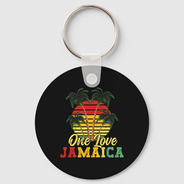 Llavero Una familia de verano de Jamaica de amor vacacione (Anverso)