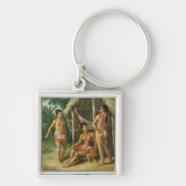 Llavero Una familia del Carib de las islas de sotavento (Frente)