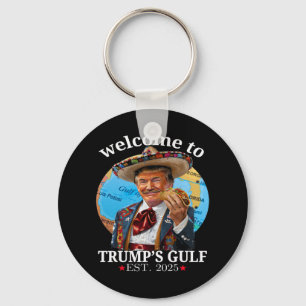 Llavero Una graciosa camiseta de Trump, bienvenido al Golf
