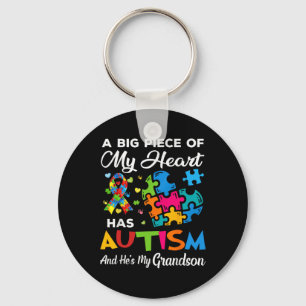 Llavero Una gran pieza de mi corazón tiene autismo y es mi