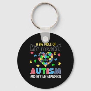Llavero Una gran pieza de mi corazón tiene autismo y es mi
