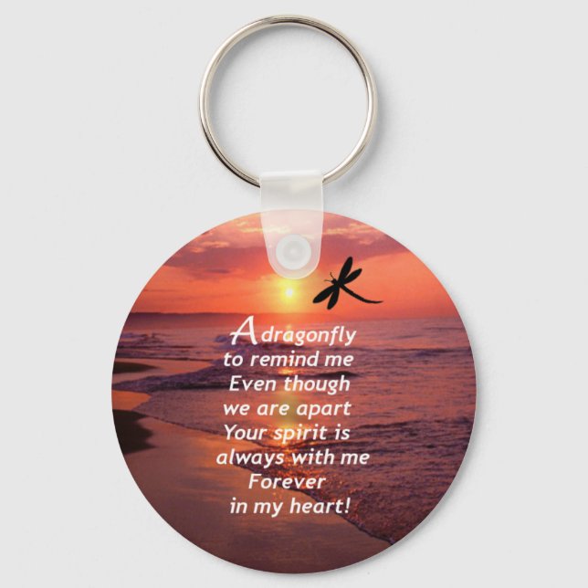 Llavero Una libélula para recordarme (Anverso)