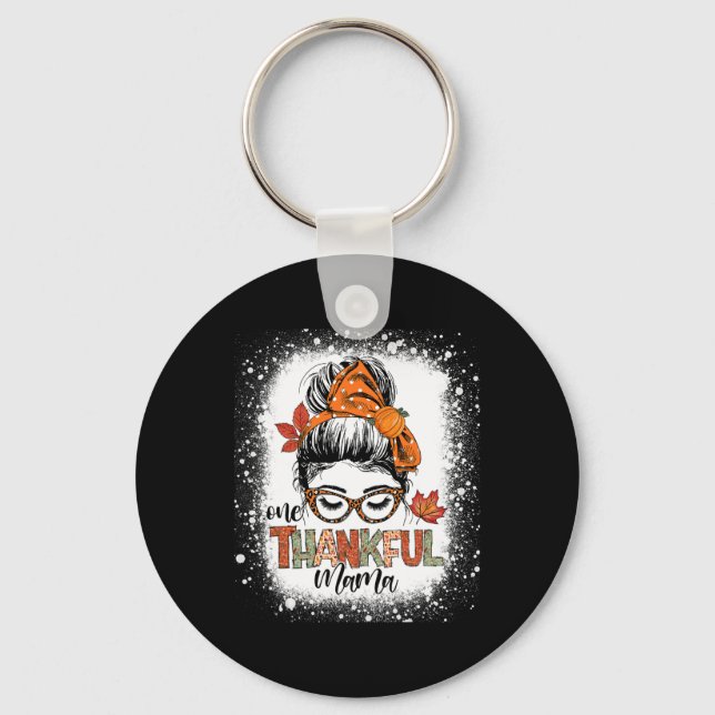 Llavero Una mamá agradecida, desordenada, mamá caerá en ot (Anverso)