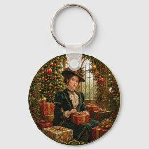 Llavero Una mañana de Navidad victoriana