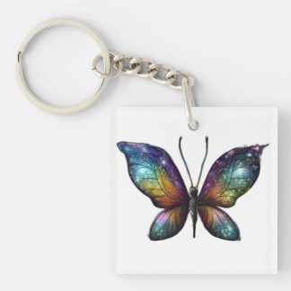 Llavero Una mariposa colorida con alas parecidas a una gal