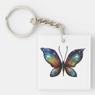 Llavero Una mariposa colorida con alas parecidas a una gal