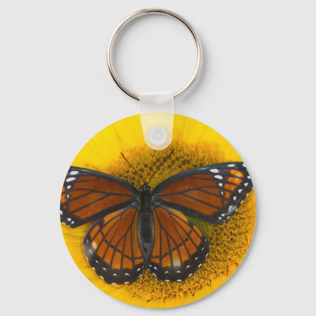 Llavero Una Mariposa Virrey | Limenitis Archippus (Anverso)