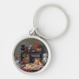 Llavero Una mesa de cocina: Bowl, copa y vida de pan