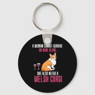 Llavero Una Mujer No Puede Sobrevivir Solo En El Corgi Gal