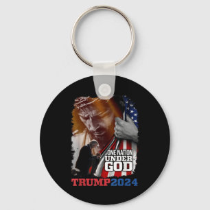 Llavero Una nación bajo la presidencia de Dios Trump 2024