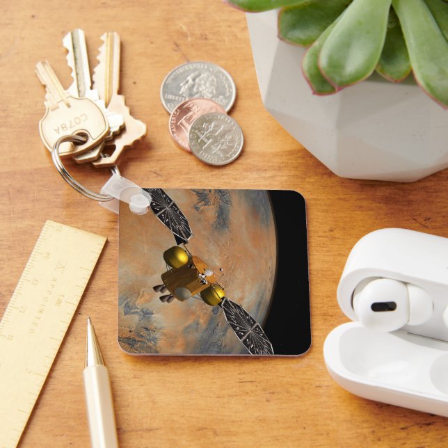 Llavero Una nave espacial orbitando Marte. (Escritorio )