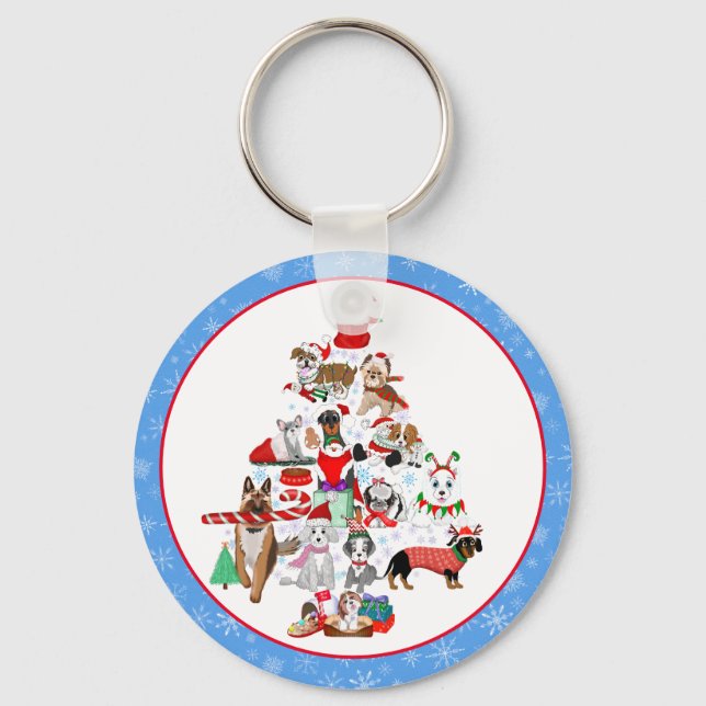 Llavero Una Navidad perruna muy alegre  (Anverso)