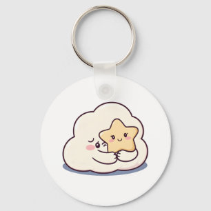 Llavero Una nube tímida abraza una estrella - Dreamy Cute 