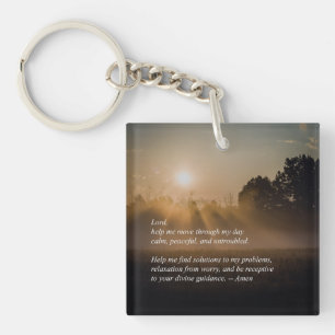 Llavero Una Oración Por La Tranquilidad (Amanecer) —