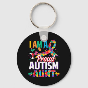 Llavero Una orgullosa tía de autismo pieza de rompecabezas