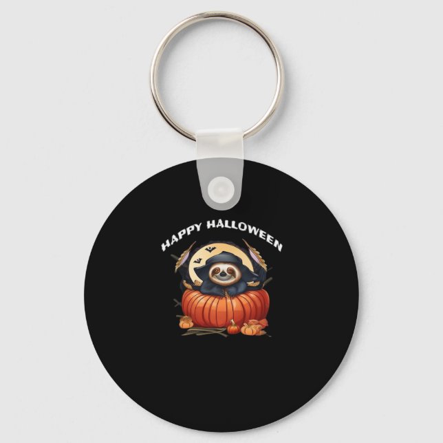 Llavero Una pereza divertida celebrando Halloween Esencial (Anverso)