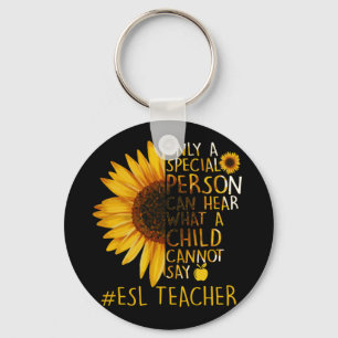 Llavero Una persona especial del docente de Sunflower ESL 