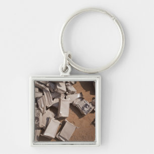 Llavero Una pila de comidas preparadas