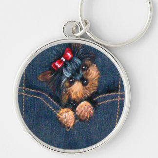 Llavero Una porquería yorkie en el bolsillo