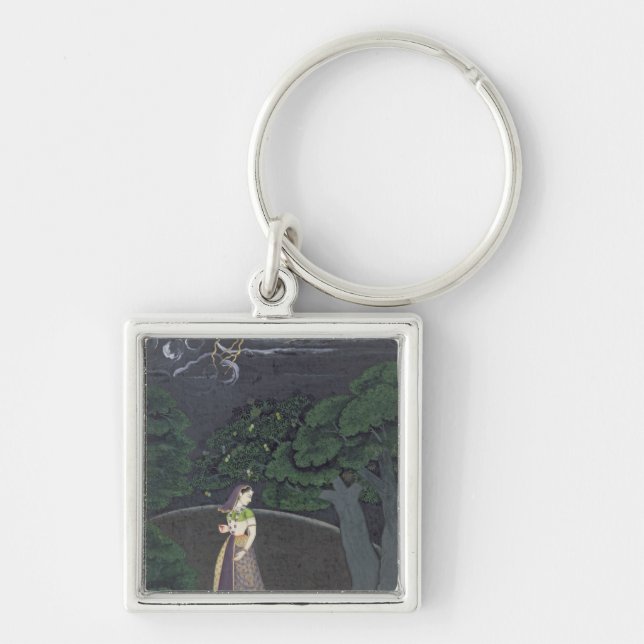 Llavero Una señora en su manera a una cita, Guler, c.1760 (Frente)