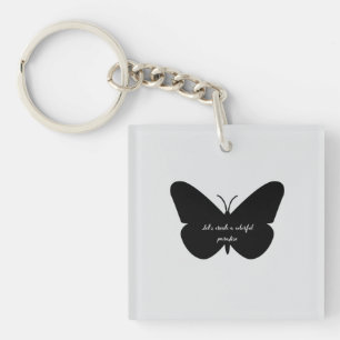 Llavero Una simple cita en una simple mariposa