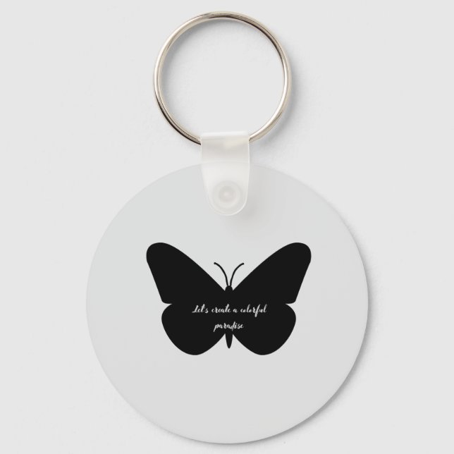 Llavero Una simple cita en una simple mariposa (Anverso)
