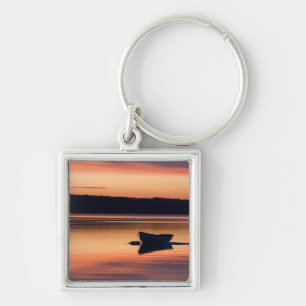 Llavero Una skiff al amanecer en Eggemoggin Reach en Littl