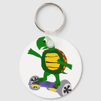 Llavero Una tortuga divertida en el arte original de la so