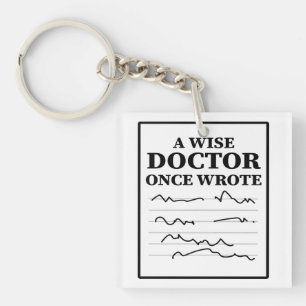 Llavero Una Vez Escribió Un Médica Sabio - Divertido Médic