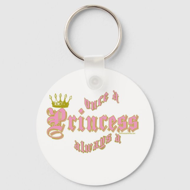 LLAVERO UNA VEZ UNA PRINCESA SIEMPRE ES UNA PRINCESA (Anverso)