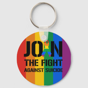 Llavero Únete a la lucha contra el suicidio gay