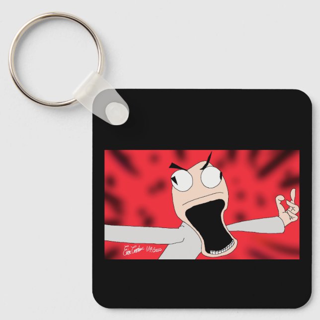 Llavero unhinged puppet art (Anverso)