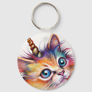 Llavero Unicorn Kitten Keychain