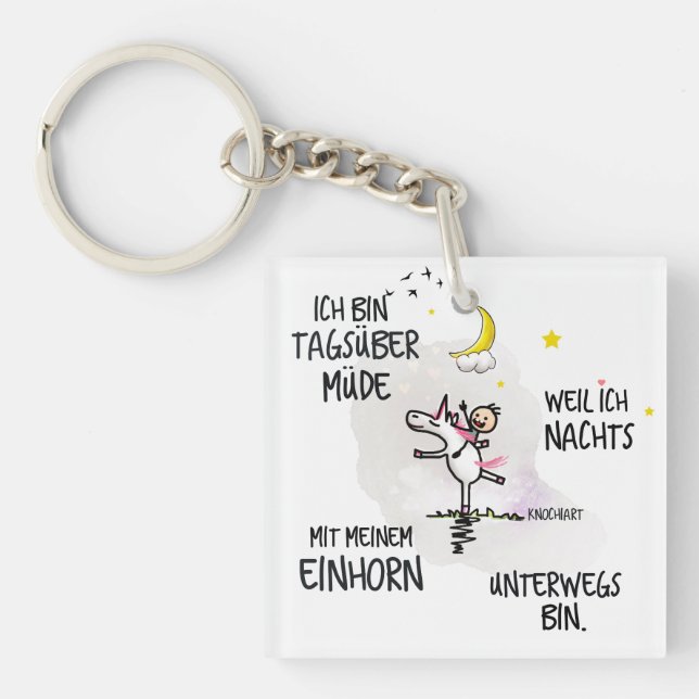 Llavero Unicorn - KnochiART (Frente)