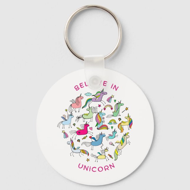 Llavero Unicorn Magic Kawaii (Anverso)