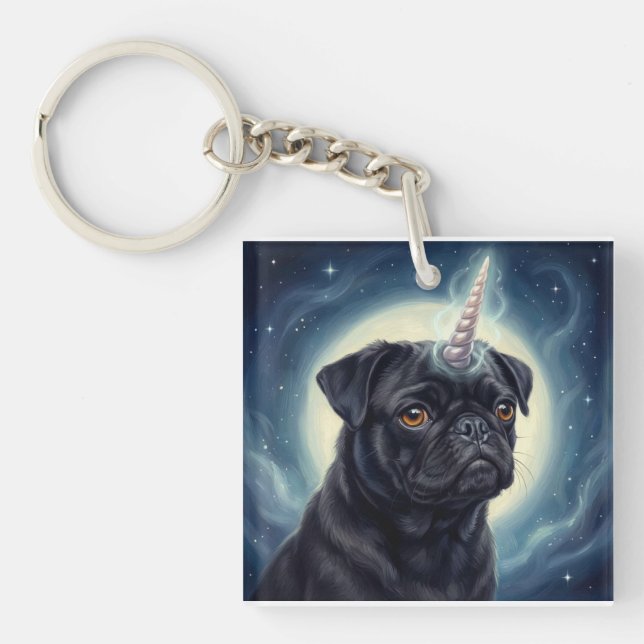 Llavero Unicorn Pug (Frente)