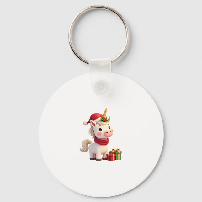 Llavero Unicorn Xmas Decoration Santa Unicorn Christmas T- (Anverso)